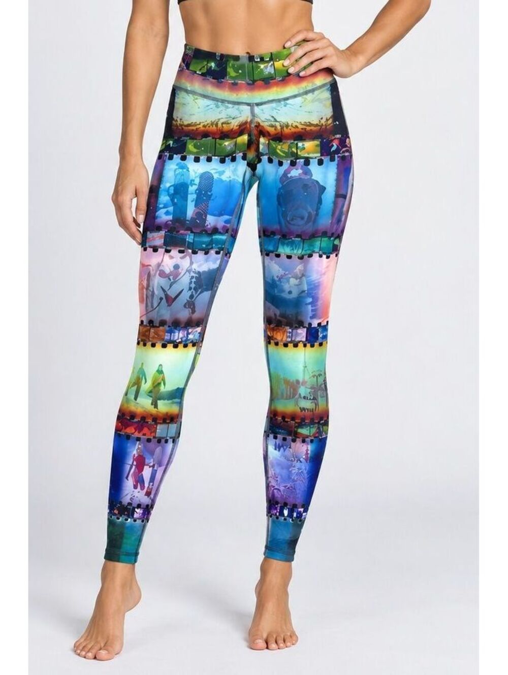 Niyama Sol Waimea Endless Leggings XS NWT Retro Hawaiian Surf Tiki Yoga